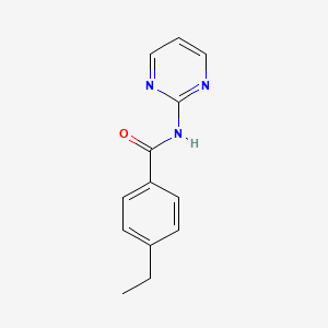 molecular formula C13H13N3O B5681933 4-ethyl-N-2-pyrimidinylbenzamide 