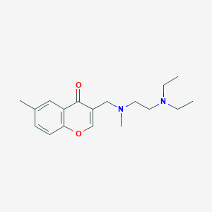 molecular formula C18H26N2O2 B5681954 3-{[[2-(diethylamino)ethyl](methyl)amino]methyl}-6-methyl-4H-chromen-4-one 