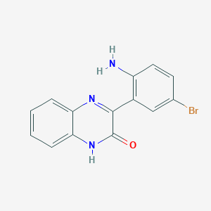 molecular formula C14H10BrN3O B5681961 3-(2-amino-5-bromophenyl)-2(1H)-quinoxalinone 