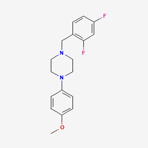 molecular formula C18H20F2N2O B5681998 1-(2,4-difluorobenzyl)-4-(4-methoxyphenyl)piperazine 
