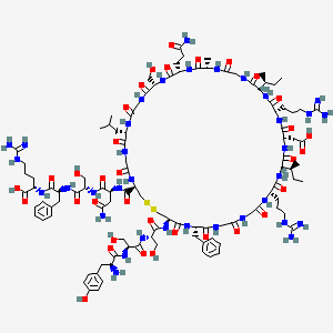 molecular formula C107H165N35O34S2 B568200 (Tyr0)-Atriopeptin II (rat) CAS No. 117856-13-0