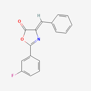molecular formula C16H10FNO2 B5682031 4-benzylidene-2-(3-fluorophenyl)-1,3-oxazol-5(4H)-one 