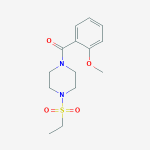 molecular formula C14H20N2O4S B5682038 1-(ethylsulfonyl)-4-(2-methoxybenzoyl)piperazine 