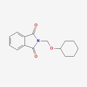 molecular formula C15H17NO3 B5682095 2-[(cyclohexyloxy)methyl]-1H-isoindole-1,3(2H)-dione 