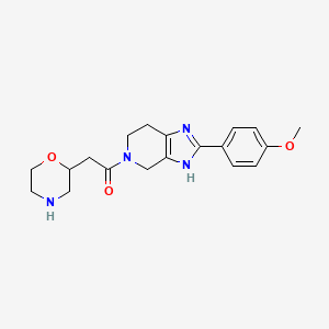 molecular formula C19H24N4O3 B5682121 2-(4-methoxyphenyl)-5-(2-morpholinylacetyl)-4,5,6,7-tetrahydro-1H-imidazo[4,5-c]pyridine dihydrochloride 