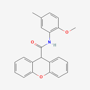 molecular formula C22H19NO3 B5682125 N-(2-methoxy-5-methylphenyl)-9H-xanthene-9-carboxamide 