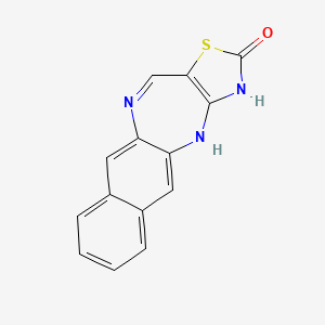 molecular formula C14H9N3OS B5682137 4,11-dihydro-2H-naphtho[2,3-b][1,3]thiazolo[4,5-e][1,4]diazepin-2-one 