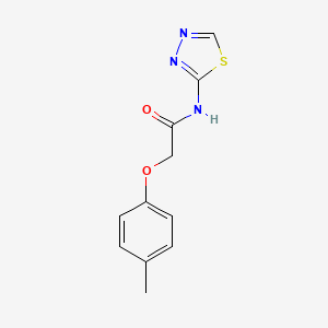 molecular formula C11H11N3O2S B5682181 2-(4-methylphenoxy)-N-1,3,4-thiadiazol-2-ylacetamide 
