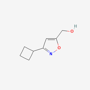 molecular formula C8H11NO2 B568219 (3-Cyclobutylisoxazol-5-yl)methanol CAS No. 121604-46-4