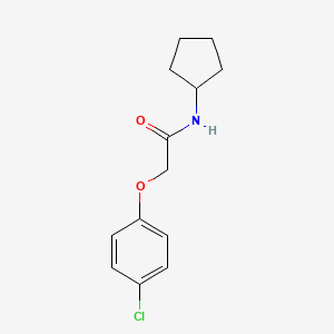 molecular formula C13H16ClNO2 B5682199 2-(4-chlorophenoxy)-N-cyclopentylacetamide 