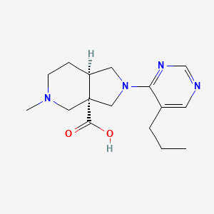 molecular formula C16H24N4O2 B5682228 (3aS*,7aR*)-5-methyl-2-(5-propyl-4-pyrimidinyl)octahydro-3aH-pyrrolo[3,4-c]pyridine-3a-carboxylic acid 