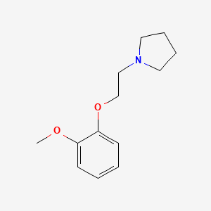 molecular formula C13H19NO2 B5682230 1-[2-(2-甲氧基苯氧基)乙基]吡咯烷 