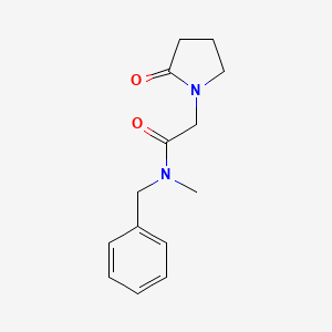 N-benzyl-N-methyl-2-(2-oxo-1-pyrrolidinyl)acetamide