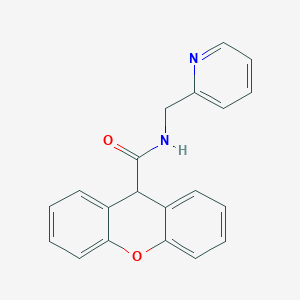 molecular formula C20H16N2O2 B5682304 N-(2-pyridinylmethyl)-9H-xanthene-9-carboxamide 