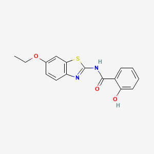 molecular formula C16H14N2O3S B5682325 N-(6-ethoxy-1,3-benzothiazol-2-yl)-2-hydroxybenzamide CAS No. 5575-25-7