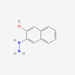 molecular formula C10H10N2O B568234 3-Hydrazinylnaphthalen-2-ol CAS No. 114484-08-1