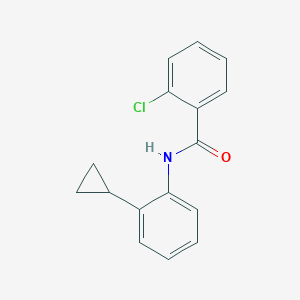 molecular formula C16H14ClNO B5682374 2-chloro-N-(2-cyclopropylphenyl)benzamide 