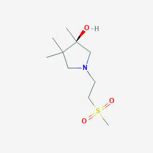 molecular formula C10H21NO3S B5682416 (3R)-3,4,4-trimethyl-1-[2-(methylsulfonyl)ethyl]-3-pyrrolidinol 