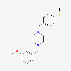 1-(3-methoxybenzyl)-4-[4-(methylthio)benzyl]piperazine