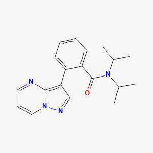 molecular formula C19H22N4O B5682457 N,N-diisopropyl-2-pyrazolo[1,5-a]pyrimidin-3-ylbenzamide 
