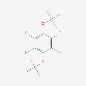 molecular formula C14H18F4O2 B056825 1,4-Bis(tert-butoxy)tetrafluorobenzene CAS No. 121088-09-3