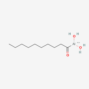 molecular formula C10H23AlO3 B568251 Aluminum, dihydroxy(1-oxodecyl)- CAS No. 121053-43-8