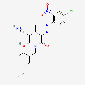 5-(4-Chloro-2-nitrophenylazo)-3-cyano-1-(2-ethylhexyl)-6-hydroxy-4-methyl-2-pyridone