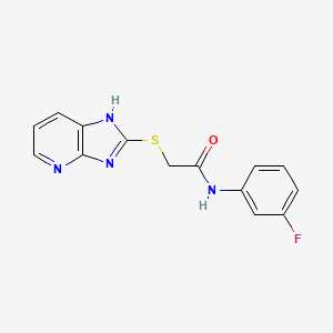 N-(3-fluorophenyl)-2-(3H-imidazo[4,5-b]pyridin-2-ylthio)acetamide