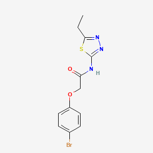 2-(4-bromophenoxy)-N-(5-ethyl-1,3,4-thiadiazol-2-yl)acetamide