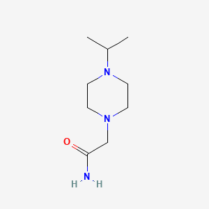molecular formula C9H19N3O B568259 2-[4-(Propan-2-yl)piperazin-1-yl]acetamide CAS No. 121665-18-7