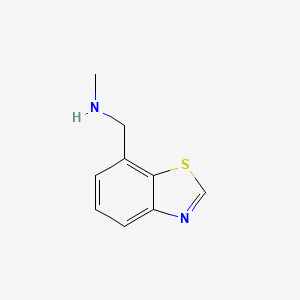 molecular formula C9H10N2S B568261 N-methyl-7-Benzothiazolemethanamine CAS No. 116939-12-9