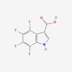 4,5,6,7-Tetrafluoro-1H-indole-3-carboxylic acid