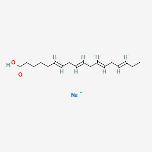 molecular formula C18H28NaO2 B568270 cis-6,9,12,15-Octadecatetraenoic acid*SO dium CAS No. 115610-41-8