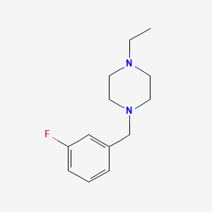 molecular formula C13H19FN2 B5682711 1-ethyl-4-(3-fluorobenzyl)piperazine 