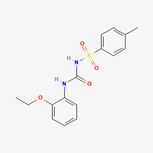 molecular formula C16H18N2O4S B5682718 N-{[(2-ethoxyphenyl)amino]carbonyl}-4-methylbenzenesulfonamide 