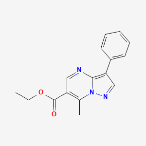 molecular formula C16H15N3O2 B5682720 ethyl 7-methyl-3-phenylpyrazolo[1,5-a]pyrimidine-6-carboxylate 