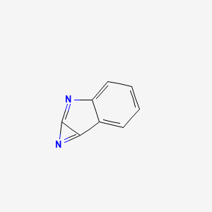 molecular formula C8H4N2 B568278 Azireno[2,3-b]indole CAS No. 112623-90-2