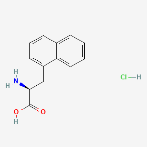 molecular formula C13H14ClNO2 B568284 (S)-2-Amino-3-(naphthalen-1-yl)propanoic acid hydrochloride CAS No. 122745-10-2