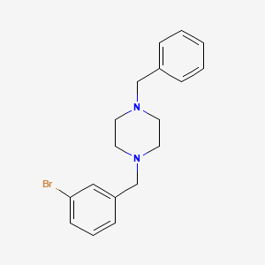 molecular formula C18H21BrN2 B5682843 1-benzyl-4-(3-bromobenzyl)piperazine 