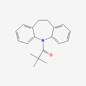molecular formula C19H21NO B5682846 5-(2,2-dimethylpropanoyl)-10,11-dihydro-5H-dibenzo[b,f]azepine 