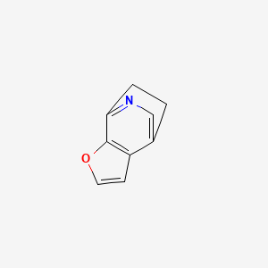 molecular formula C9H7NO B568287 3-Oxa-9-azatricyclo[5.2.2.02,6]undeca-1(9),2(6),4,7-tetraene CAS No. 123292-54-6