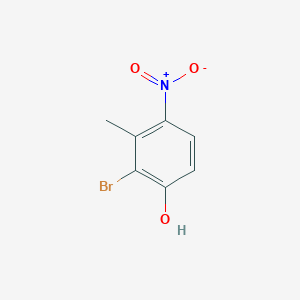 molecular formula C7H6BrNO3 B056829 2-溴-3-甲基-4-硝基苯酚 CAS No. 123874-20-4