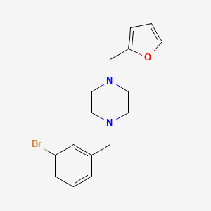 molecular formula C16H19BrN2O B5682916 1-(3-bromobenzyl)-4-(2-furylmethyl)piperazine 