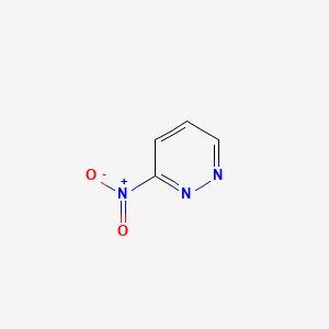 molecular formula C4H3N3O2 B568292 3-Nitropyridazine CAS No. 122429-11-2