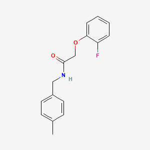 molecular formula C16H16FNO2 B5682925 2-(2-fluorophenoxy)-N-(4-methylbenzyl)acetamide 