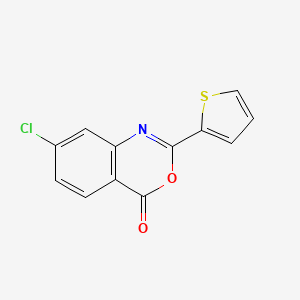 molecular formula C12H6ClNO2S B5682931 7-chloro-2-(2-thienyl)-4H-3,1-benzoxazin-4-one 