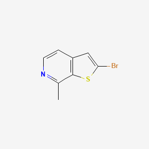 molecular formula C8H6BrNS B568294 2-Bromo-7-methylthieno[2,3-c]pyridine CAS No. 120010-03-9
