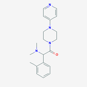 molecular formula C20H26N4O B5682963 N,N-dimethyl-1-(2-methylphenyl)-2-oxo-2-[4-(4-pyridinyl)-1-piperazinyl]ethanamine 