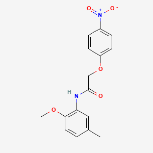 molecular formula C16H16N2O5 B5682983 N-(2-methoxy-5-methylphenyl)-2-(4-nitrophenoxy)acetamide 
