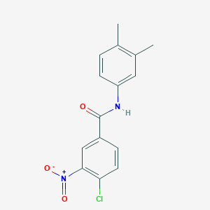 molecular formula C15H13ClN2O3 B5683051 4-chloro-N-(3,4-dimethylphenyl)-3-nitrobenzamide CAS No. 5349-47-3